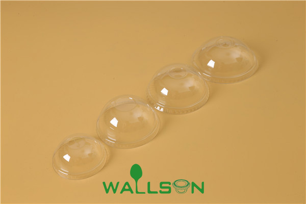 PET dome lids for paper cup
